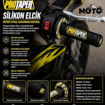 Yamaha Rayzr 125 Protaper Yumuşak Silikon Elcik Sarı Siyah Kntk016 Sarı - Siyah