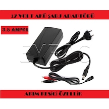 Eyepc Maşa Kablolu 12 Volt Aküler İçin + 3.5 Amper Şarj Şarz Adaptör