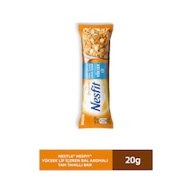 Nesfıt Yüksek Lif İçeren Şeker İlavesiz Bal Aromalı Tam Tahıllı Bar