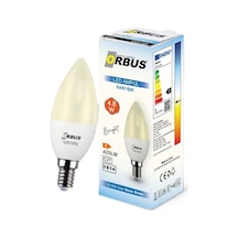 3 Adet Orbus Led Mum Tipi Ampül Sarı 4.8w
