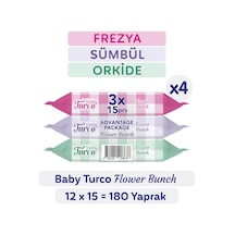 Baby Turco Flower Bunch Cep Mendili 12 X 15 Adet 180 Yaprak