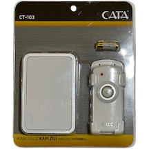Cata Ct-103 Kablosuz Kapı Zili Gri Kenarlı 2 Adet