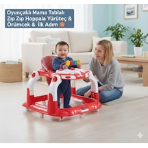 Kornalı Oyuncaklı Mama Tablalı Zıp Zıp Hoppala Yürüteç & Örümcek & İlk Adım