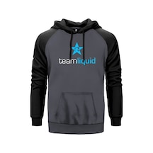 Team Liquid Star Gri Reglan Kol Unisex Sweatshirt Hoodie Gri