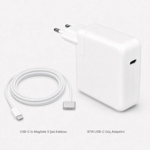 Apple Uyumlu MacBook Air 70w 87w Usb-c Magsafe 3 Güç Adaptörü