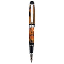 Monteverde Prima Fountain Pen Tiger Eye Swirl - Omniflex 165-Koyu Yeşil