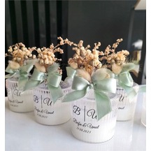 Bernami Vazo Pinterest Mika Şekerlik Söz , Nişan, Kına ,doğum , Doğum Günü Kokulu Mum - 15 Adet Diğer