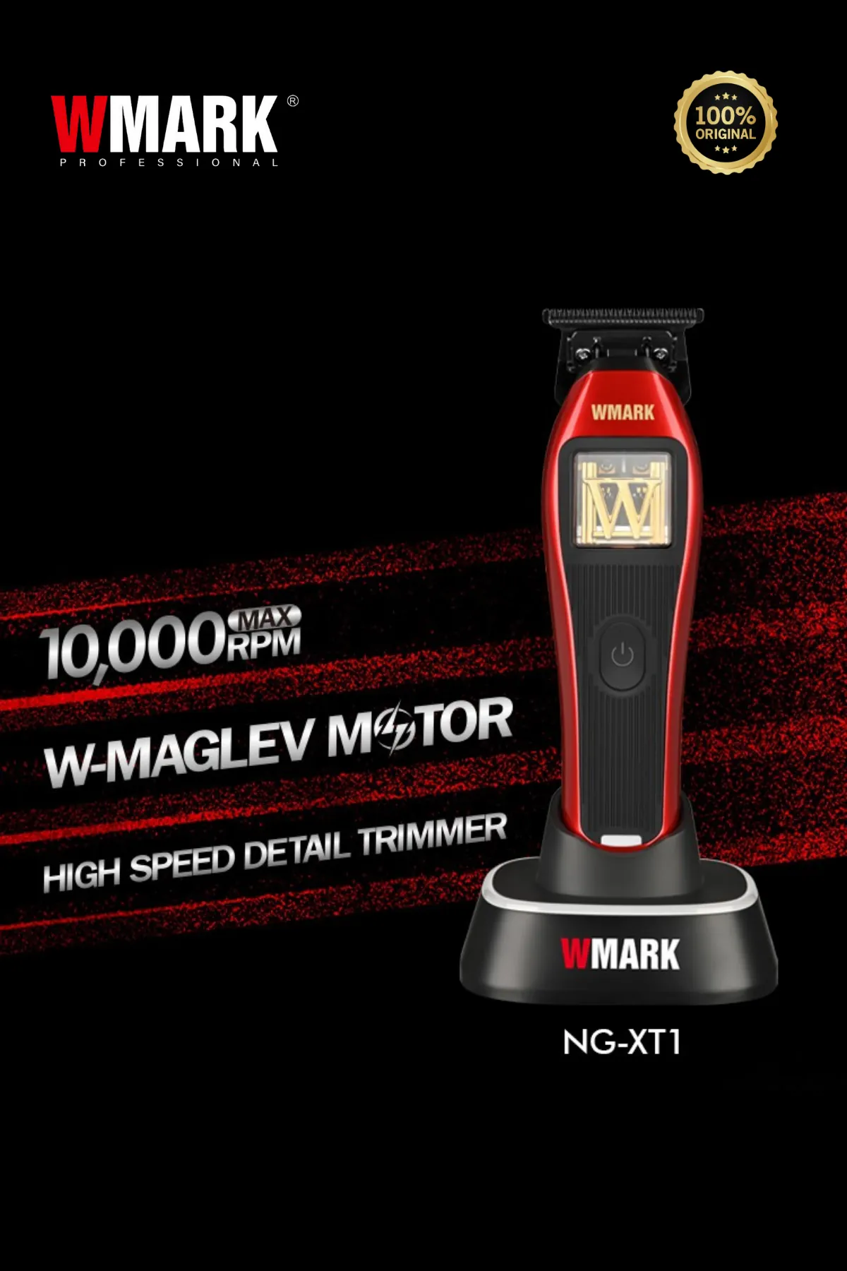 Wmark Ng-xt1 Vector Motor Detail Trimmer Dlc Blade, 10.000 Rpm Profesyonel Kontur & Hat Kesme Makinesi 3-4 Saat
