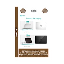 Coteci Neo Apple MacBook Uyumlu A3404 Şeffaf Ultra İnce Hard Case Kılıf Bilgisayar Örtüsü Dizüstü Aksesuar Çok Renkli