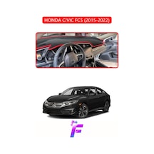 Honda Cıvıc Fc5 2015-2022 Torpido Örtüsü Güneşten Korur Kolay Montaj Tam Uyum F63 Torpido Halısı