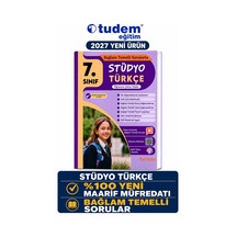 Tudem 7.sınıf 2027 Stüdyo Türkçe Bağlam Temelli Maarif Müfredat Soru Bankası Turuncu