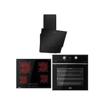 Teka HLB 8416 Airfry BK - TBC 64010 BK - TVT 60.1 BK Siyah Ankastre Set