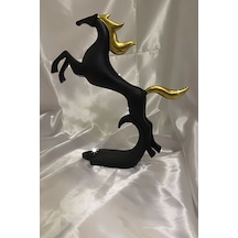 Avatar Kaideli Kübik Şahlanan Uçan At Siyah