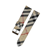 Burberry Bu1390 Modeli Kumaş Yüzeyli Saat Kordonu