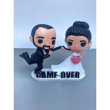 Game Over Evlilik Figür Funko Pop Koleksiyonluk Hediyelik Ürünler Masa Üstü Dekoratif Biblo 10 Cm