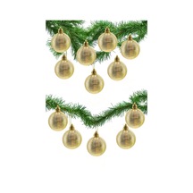 Waldern 5 Cm 12li Cici Top Parlak Yılbaşı Ağaç Süsü Gold Yatay Diğer
