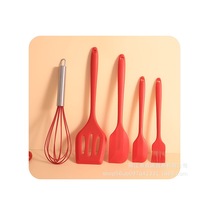 Jian Fan Silikon Spatula, Yiyecek Sıcaklığı Yüksek Sıcaklığıdirençli Tuzağı, Özel Futfak Soğuk Tavanı, Spatula, Sıcıcıçorbaşı Kaşağı, Ev Futfakı Seti, Kırmızırrenk Kırmızı