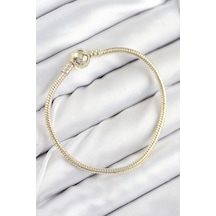Pirinç Charm Topcuk Model Gold Renk Kadın Bileklik - Çok Renkli