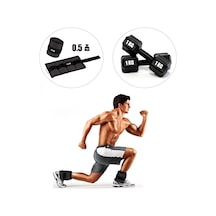 0,5 Kg X 2 Adet Siyah El Ayak Bileği Ağırlığı + Dambıl Set Siyah