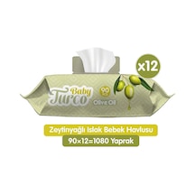 Baby Turco Zeytinyağlı Bebek Islak Mendil 12X90 Adet