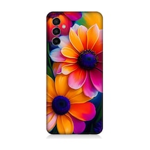 Samsung Galaxy M23 Uyumlu Silikon Kılıf Soft Renkli Çiçekler