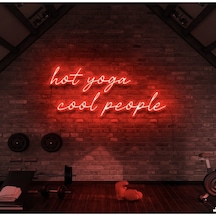 Twins Led Hot Yoga Cool People Yazılı Neon Tabela Kırmızı Model:model:31723366 Kırmızı