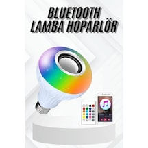 Lamba Hoparlör Ampül Görünümlü Renk Değiştirebilen Android Ve İos Uyumlu - Lisinya RGB