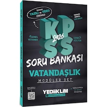 Yediiklim Yayınları 2026 Kpss Gy-gk Tamamı Hem Yazılı Hem Video Çözümlü Modüler Set Soru Bankası 5 Kitap