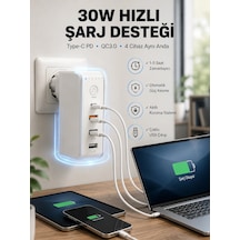 Mey İthalat Ev Ve Ofis İçin Zaman Kontrollü Çoklu Şarj Cihazı Yeni Nesil 0