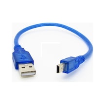 Alkatronik-30Cm Mini Usb Kablo Mavi 480 Mbps Usb 2.0 Hot Swap
