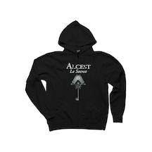 Alcest Le Secret Siyah Fermuarlı Kapşonlu Sweatshirt