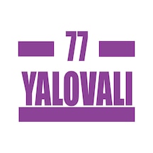 77 Yalovalı Araba Sticker 17x17 Cm Mor