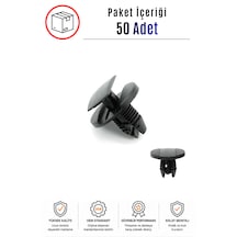 Peugeot 206 207 301 307 Uyumlu Davlumbaz Tampon Çamurluk Klipsi 50 Adet