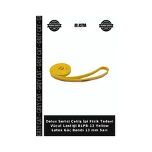 Delux Serisi Çekiş İpi Fizik Vücut Lastiği Blpb-13 Yellow Latex Güç Bandı 13 Mm Sarı