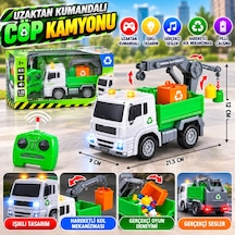 Fc502a Uzk.kum.pilli Oyuncak Çöp Arabası Yeşil