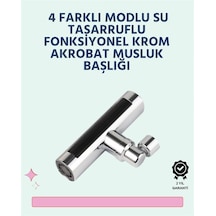 Zenvia Krom Kaplamalı Çok Fonksiyonlu Musluk Başlığı Paslanmaz Malzeme Znv2026 Çok Renkli