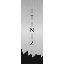 Metal Departman Kapı İsimliği, Yönlendirme Levhası İtiniz Dikey 7x20 Cm Gümüş Renk