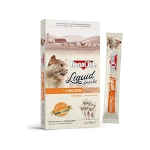 Bonacibo Tavuklu Atıştırmalık Kedi Sıvı Ödülü 3'lü 6 x 15 G
