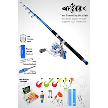 Tam Takım Kıyı Olta Seti - 300cm Kamış 30-60gr / 4000'lik Supreme Olta Makinesi - Taşıma Çantalı