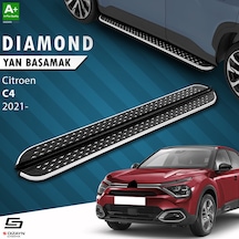 S-dizayn Citroen C4 3 Diamond Krom Yan Basamak 183 Cm 2021 Üzeri A+ Kalite