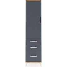 Arges Dolap 2 Raflı 3 Çekmeceli Tek Kapaklı 44x30x182 Çam-ant... Çam