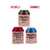 Jenerik 3 Adet Altınbaşak Oya Ve Dantel İpi 20 Gr - Royaleks - No: 328 - 811 - 581