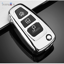 Tourneo Courier Parlak Sustasız Anahtar Kılıfı Gümüş Renk