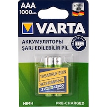 Varta 5703301412 1000 mAh AAA Ni-MH Şarj Edilebilir İnce Kalem Pil 2'li