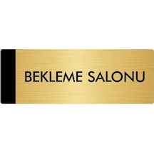 Metal Yönlendirme Levhası, Departman Kapı Isimliği Bekleme Salonu 5x20 Cm Altın Renk