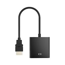 Chb021 Hdmı To Vga Çevirici Dönüştürücü 3.5mm Aux Ses Destekli Çıkış