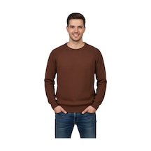 Erkek Spor Reklam Kol Kazak Regular Fit Bgl-st04949 Açık Kahverengi Erkek Spor Reklam Kol Kazak Regular Fit Bgl-st04949 Açık Kahverengi