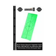 Rym-green Kauçuk Yogamat Yeşil Renk 183 68 0,5 Cm Aktivite Matı Antrenman Ürünü Bireysel Spor
