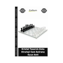 Satranç Lüks Modern Şık Dekoratif Kristal Tasarım Hediye Zeka Strateji Cam Satranç Oyun Seti