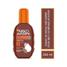 Arko Suncare Bronzlaştırıcı Güneş Yağı Sprey SPF6 220 ML